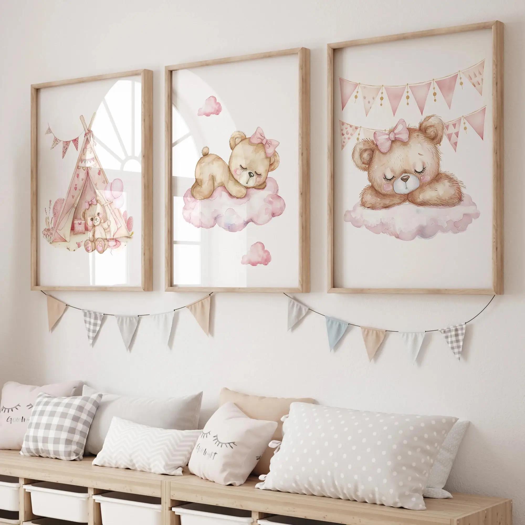 Photography Gallery - Pink Dream Bear Carousel Tent Swing