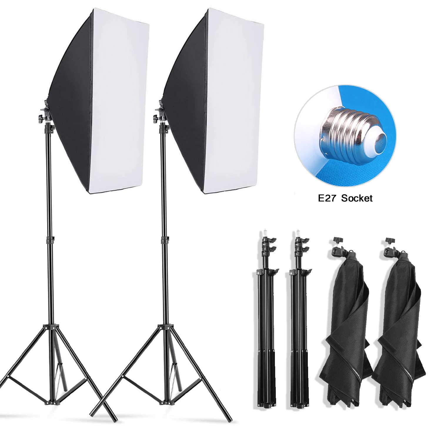 Photography Bulb - Profesjonalny softbox fotograficzny z oświetleniem, softbox