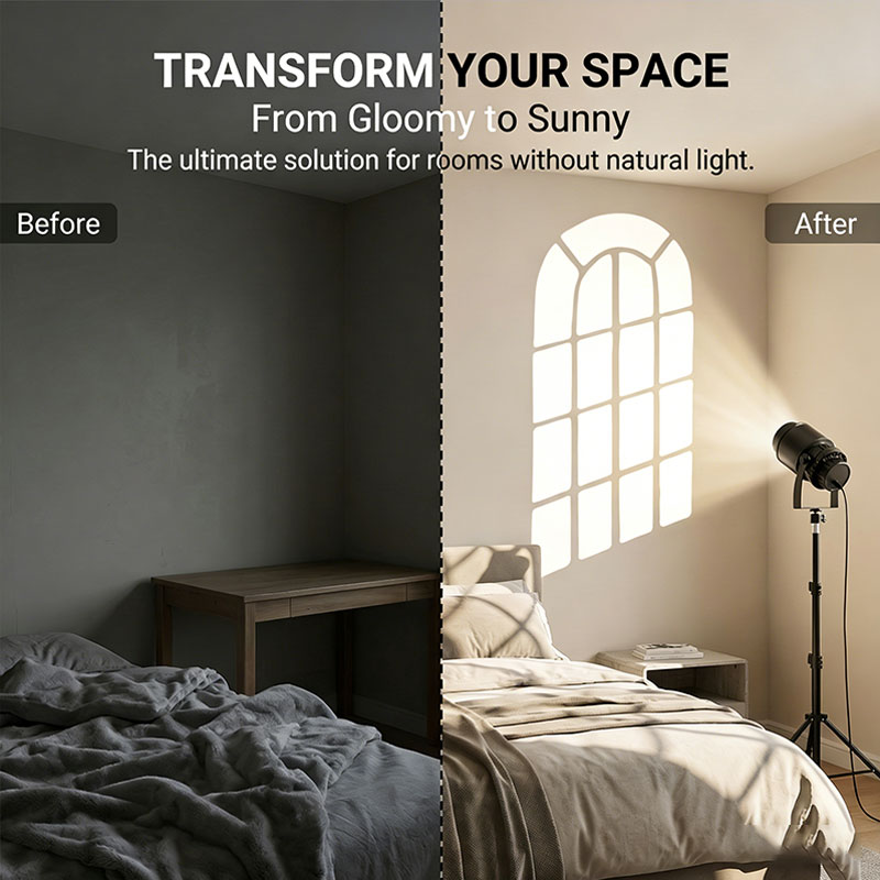 Photography Bulb - Lampa projekcyjna LED 15W z efektem