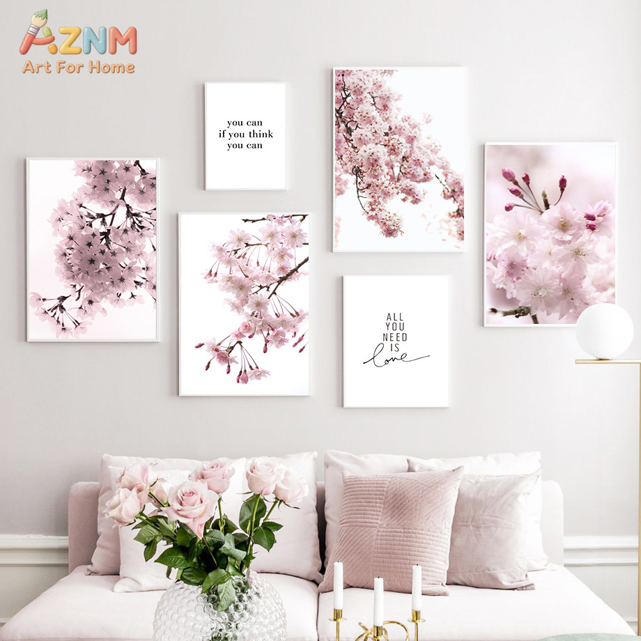 AZNM Różowe Kwiaty Wiśni na Pł – Photography Quotes recenzja i cena