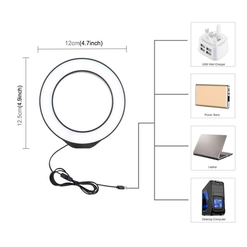 12cm lampa pierścieniowa USB b – Photography Prompt recenzja i cena