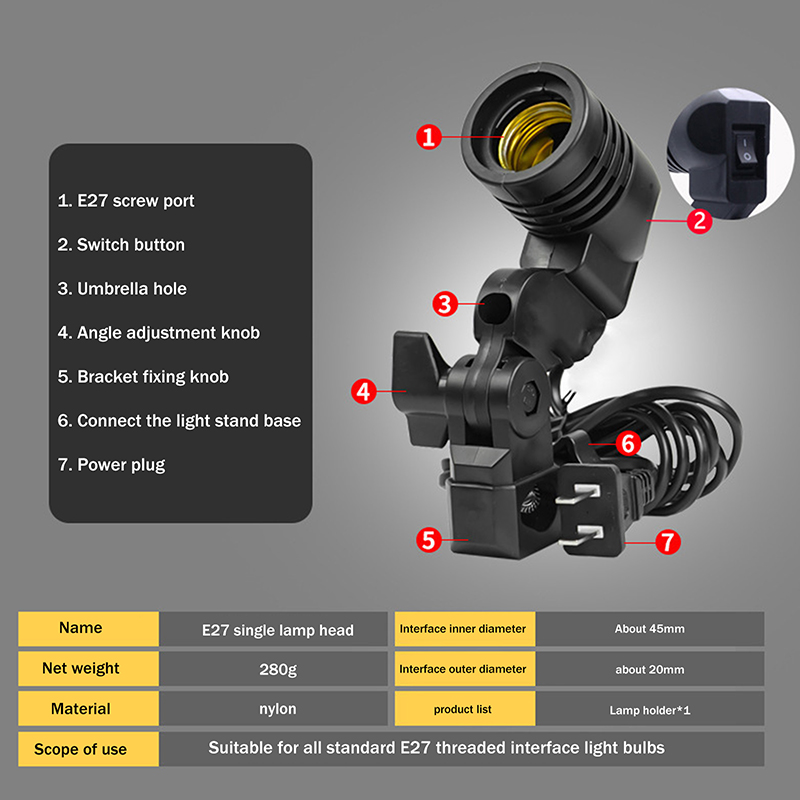 Gniazdo E27 AC, pojedynczy uch – Photography Bulb recenzja i cena