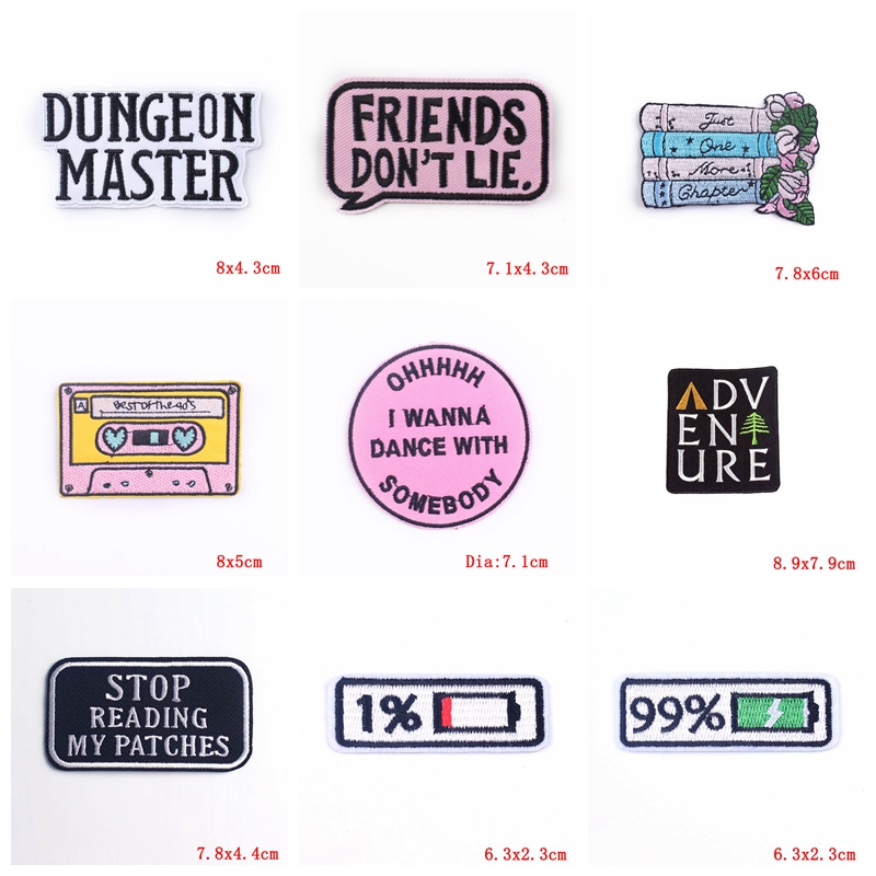 5PCS/lots Cartoon/Letter Iron  – Photography Quotes recenzja i cena
