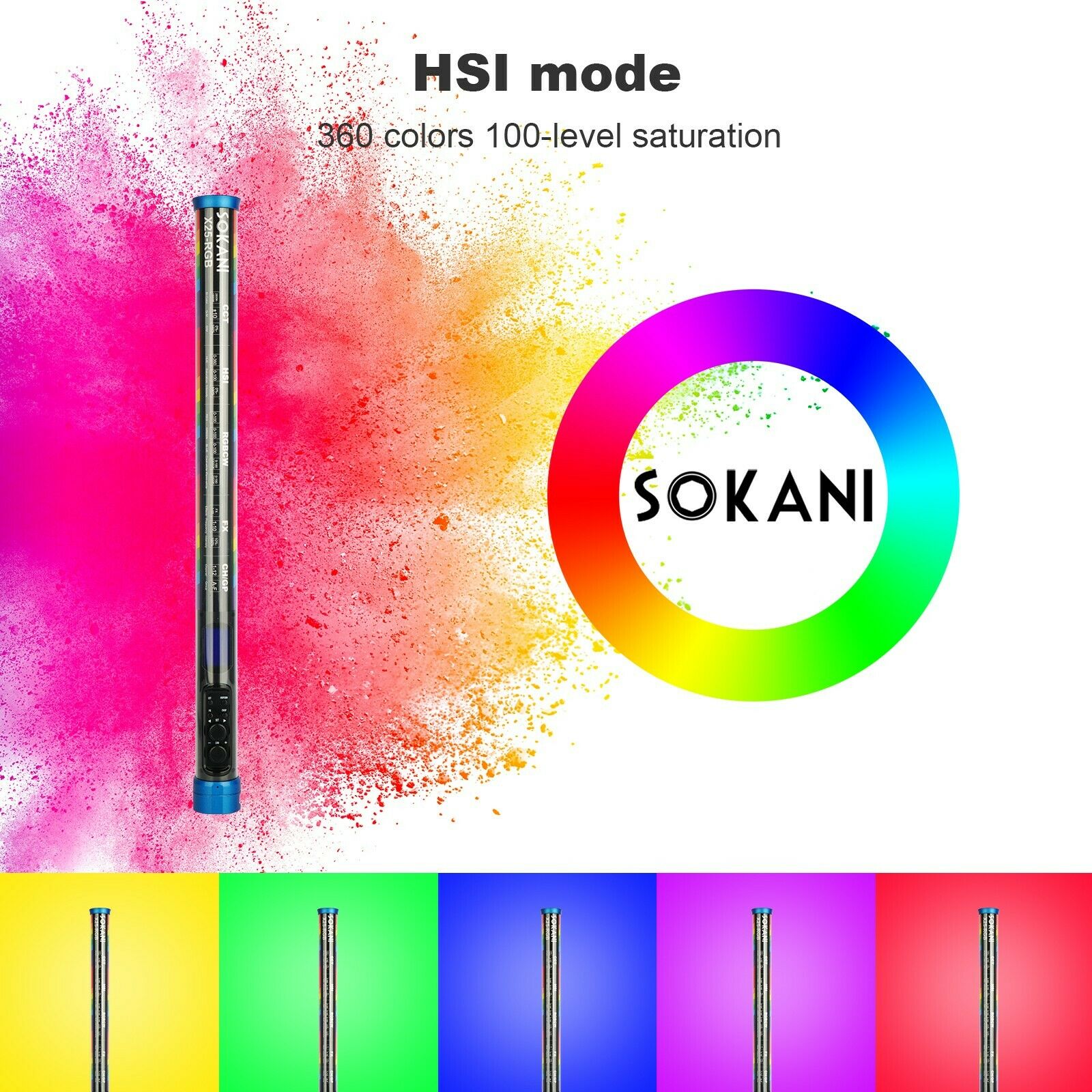 Sokani X25 RGB LED Video Light – Photography Youtube recenzja i cena