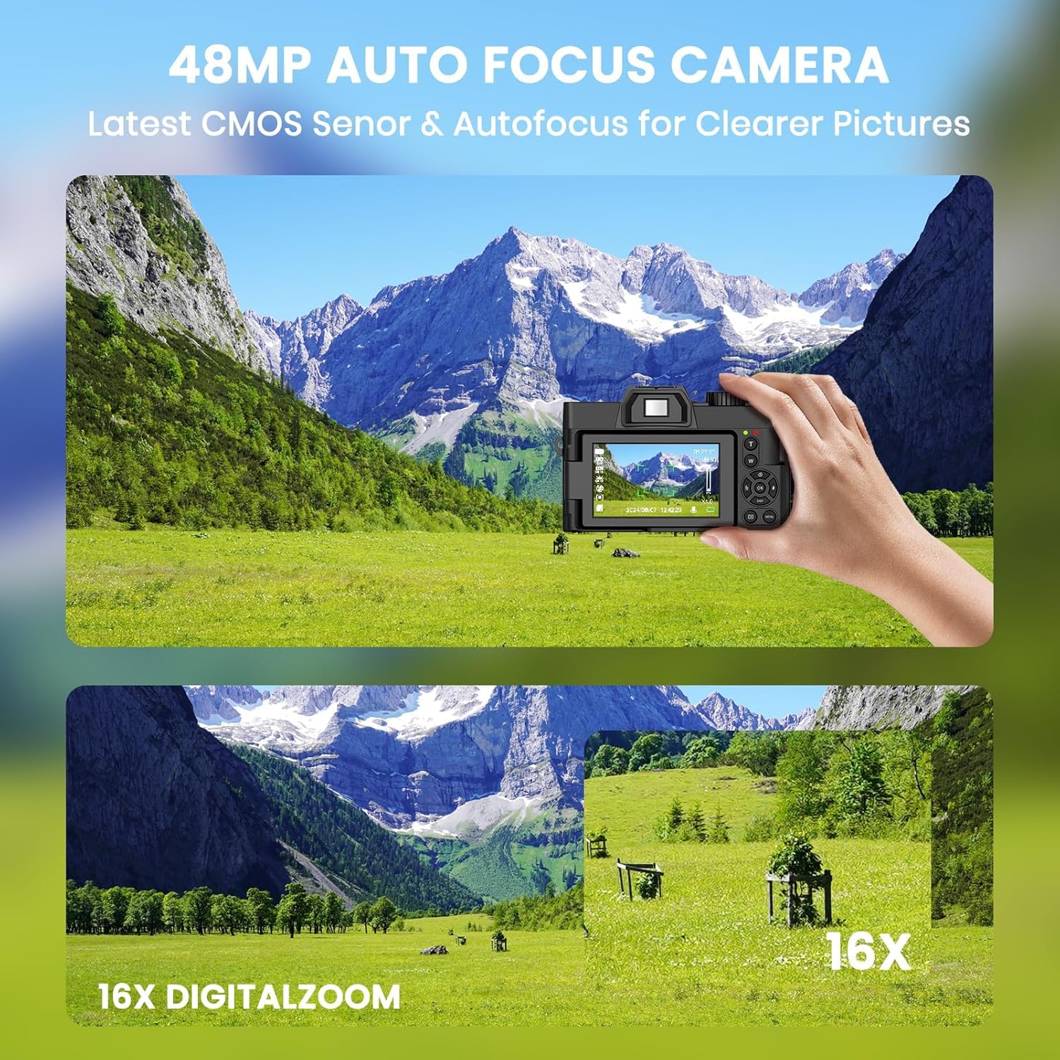 Aparat cyfrowy 48MP z WiFi i a – Photography Youtube recenzja i cena